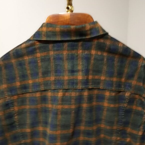 LEVI STRAUSS GREEN|BROWN|BLUE PLAID COURDROY JACKET MEN SIZE XXL - Picture 13 of 13